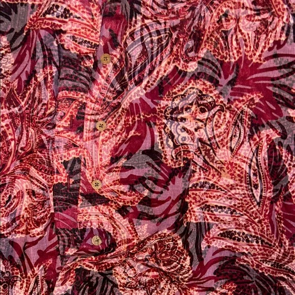 Floral Patterned Petite Coldwater Button Up - Picture 2 of 4